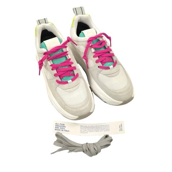 P448 Luke Dogma Trainer Sneakers Lemon and Lime - Picture 3 of 13